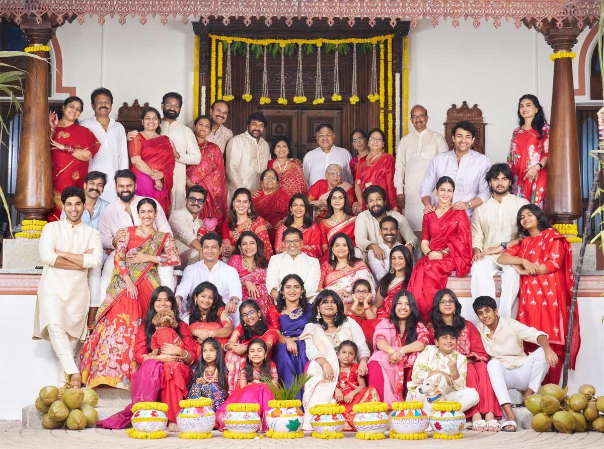 Chiranjeevi and family celebrate Sankranti in Bengaluru