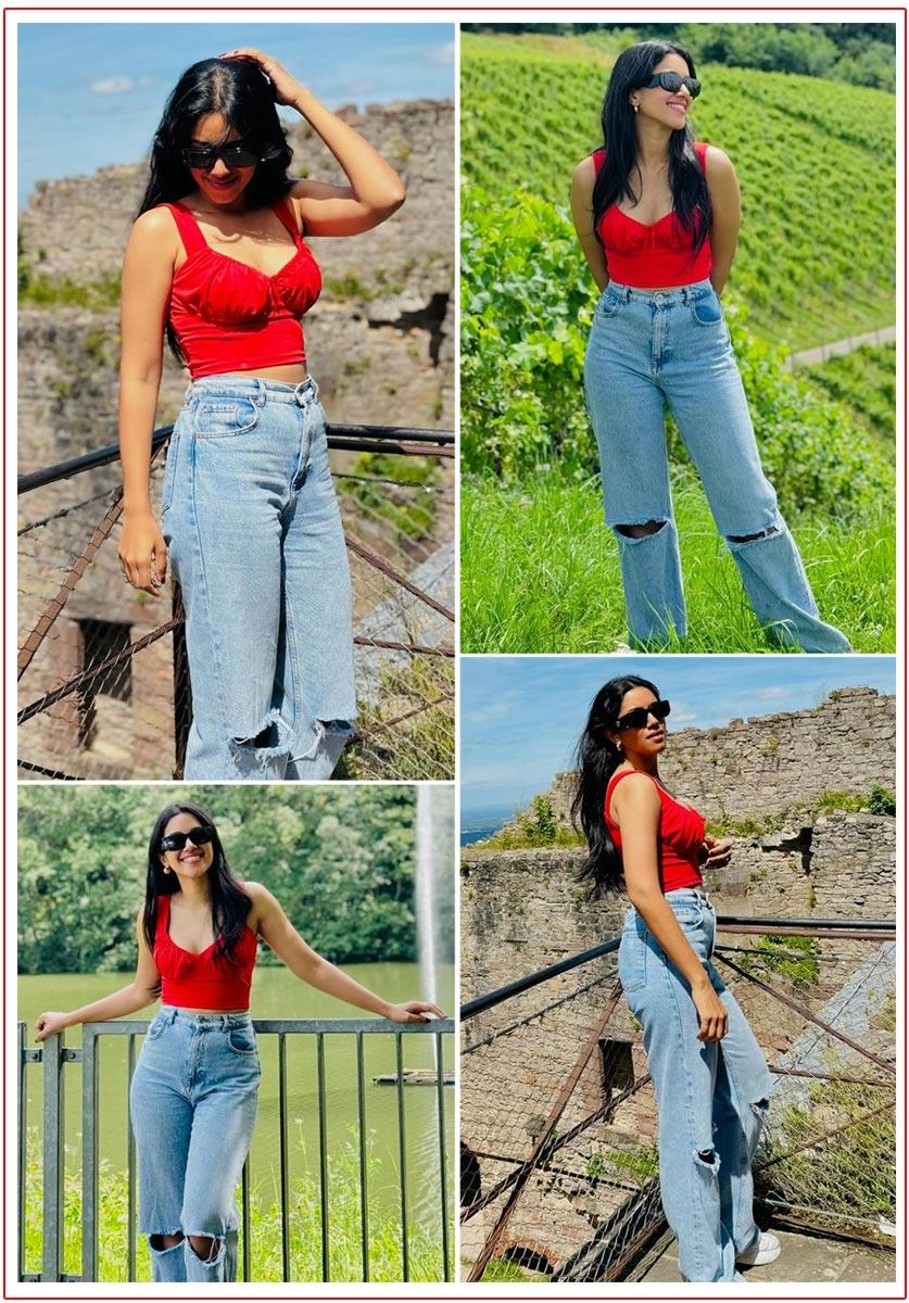 Mirnalini Ravi Mesmerises In Red