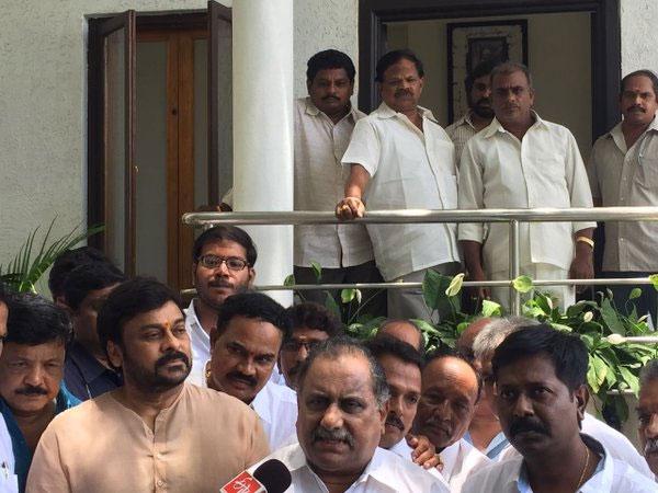 Mudragada Meets Chiranjeevi