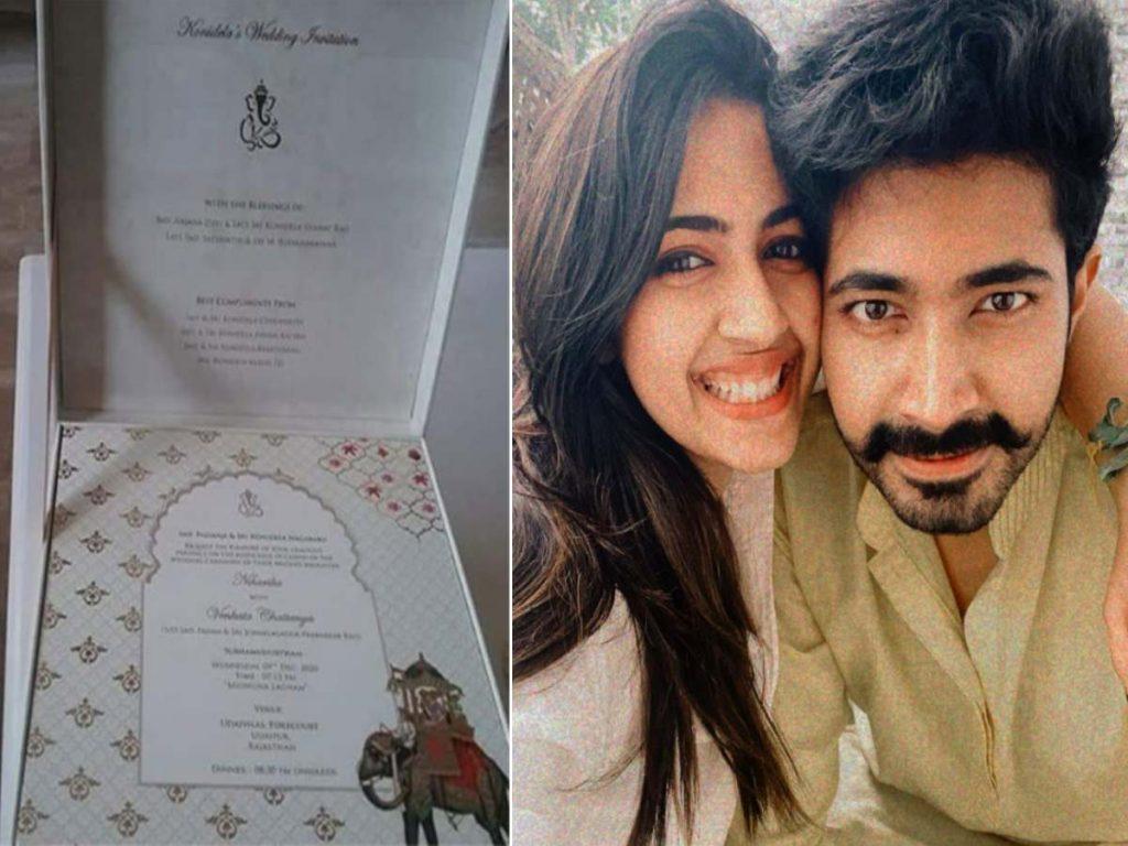 Niharika's Wedding Invitation Viral