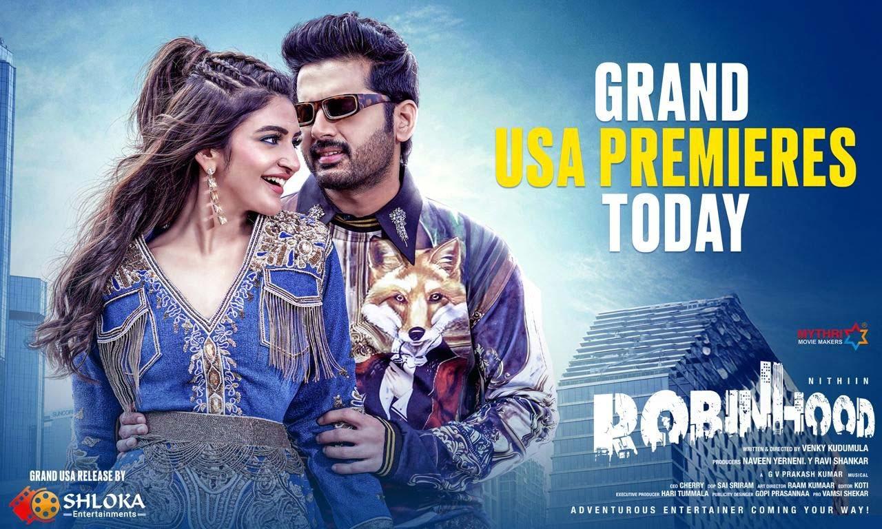 Nithiin Robinhood USA Premieres Today