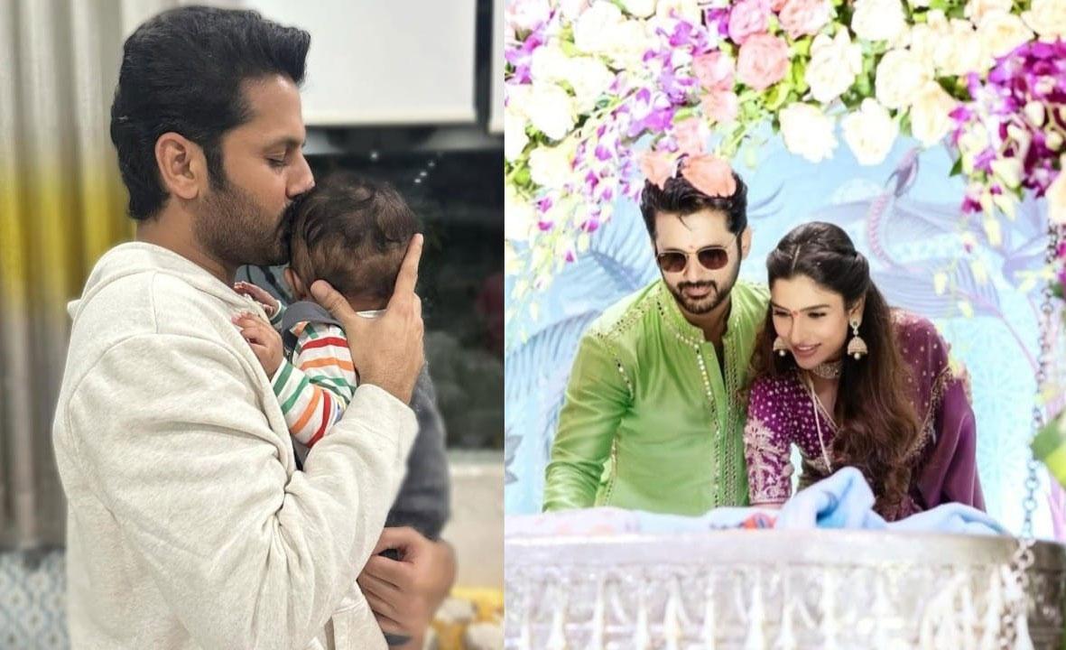Nithiin-Shalini shares their son name on Krishnashtami