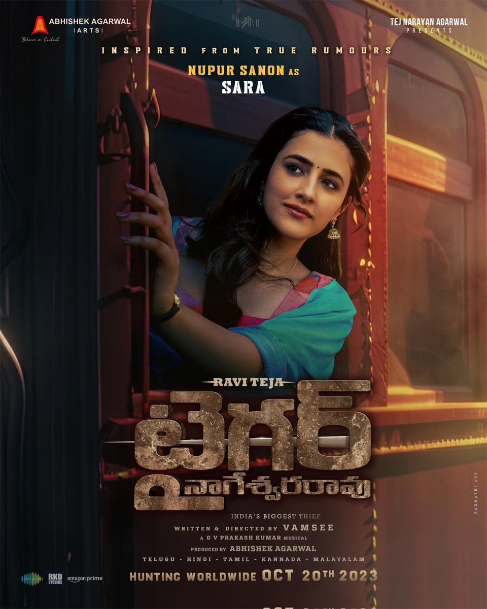 Nupur Sanon Look From Tiger Nageswara Rao Out