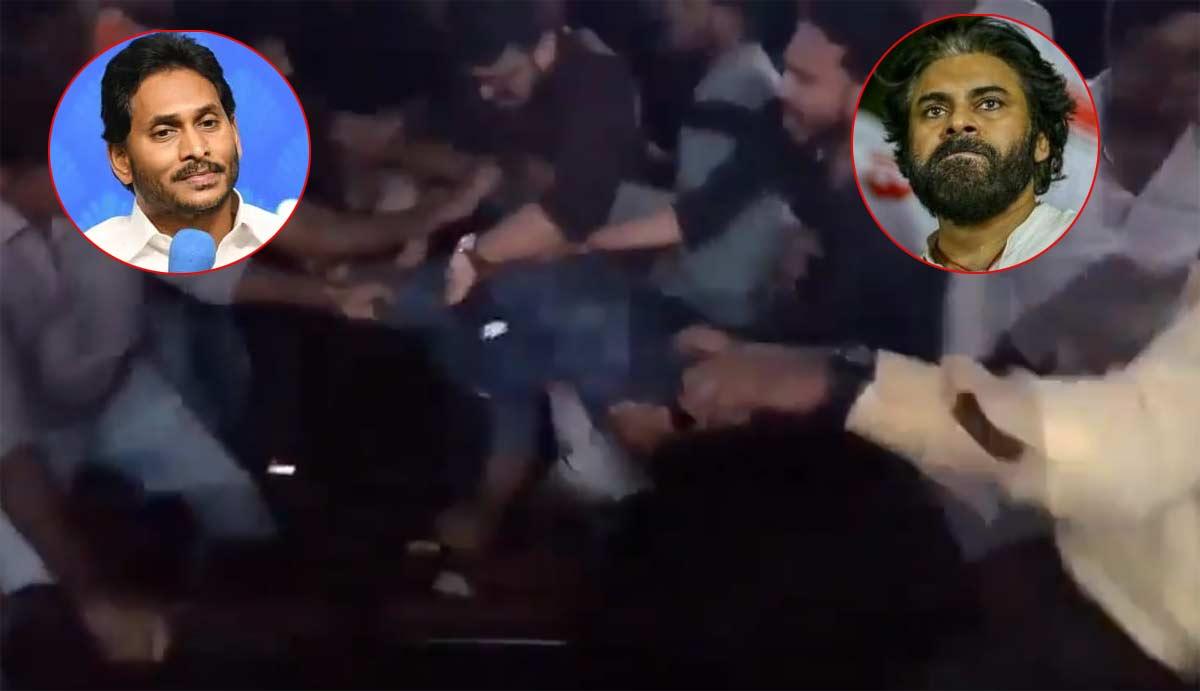 Pawan, Jagan clash fans at Yatra 2 screening