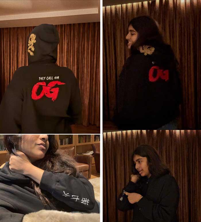 Pawan Kalyan daughter enjoys OG craze