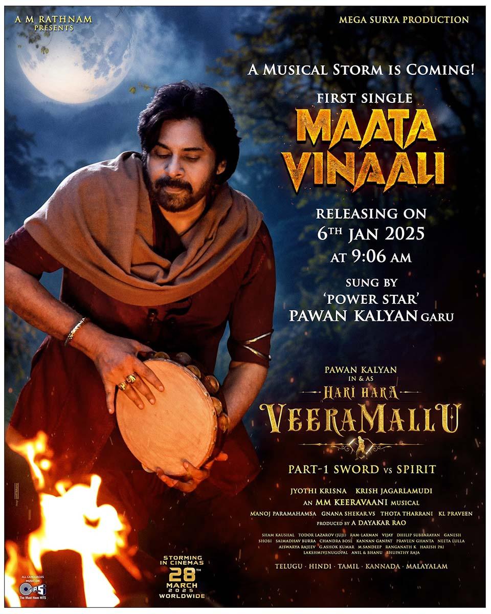 Pawan Kalyan New Poster From Hari Hara Veera Mallu