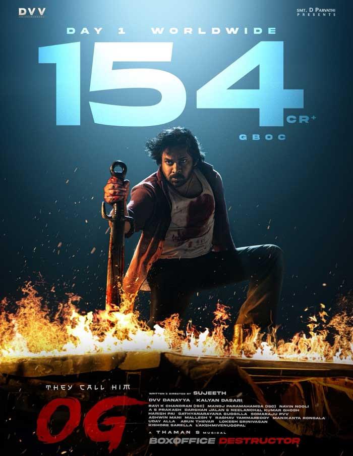 Pawan Kalyan OG First Day Worldwide Boxoffice Collection