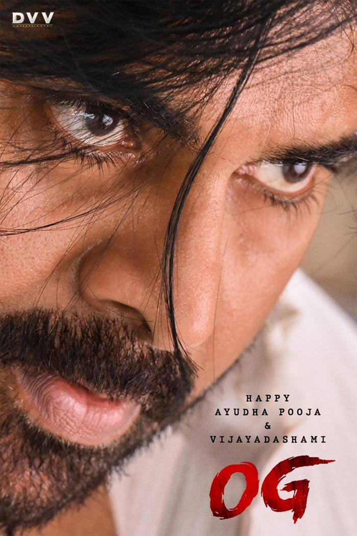 Pawan shows power in his eyes in OG
