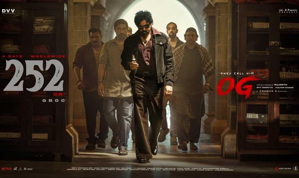 Pawan Kalyan They Call Him OG Four Days Worldwide Boxoffice Office Collection