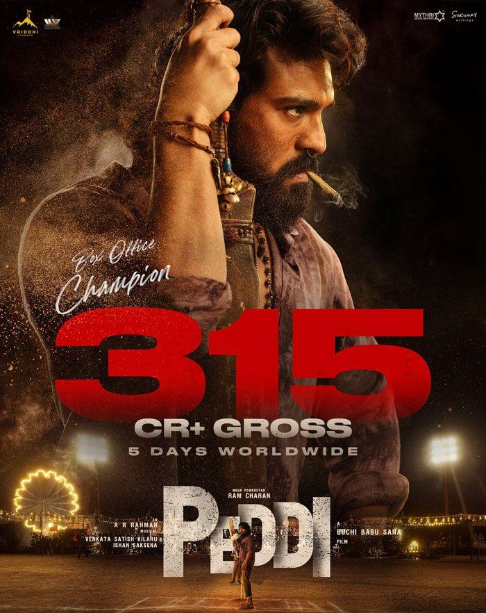 Peddi Crosses 300 Crores In Five Days