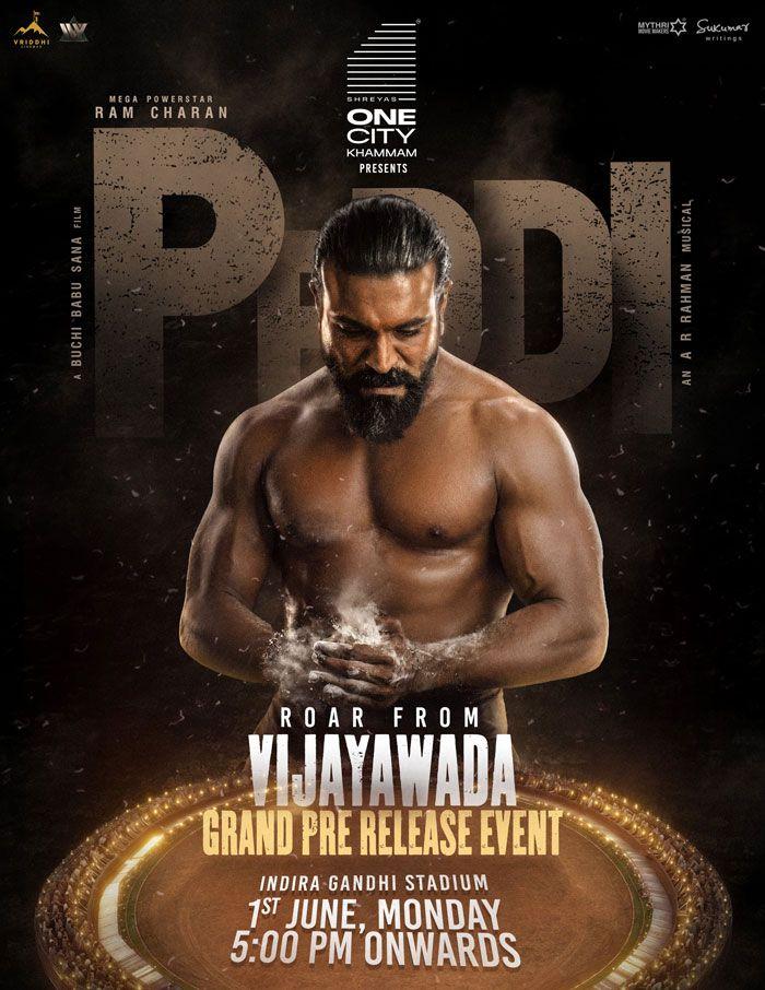 Peddi Pre Release Event Set For Huge Crowd In Vijayawada