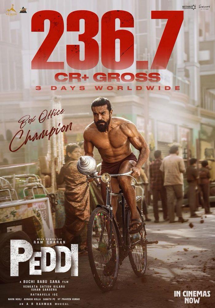 Peddi Three Days Gross Crosses 235 Crores