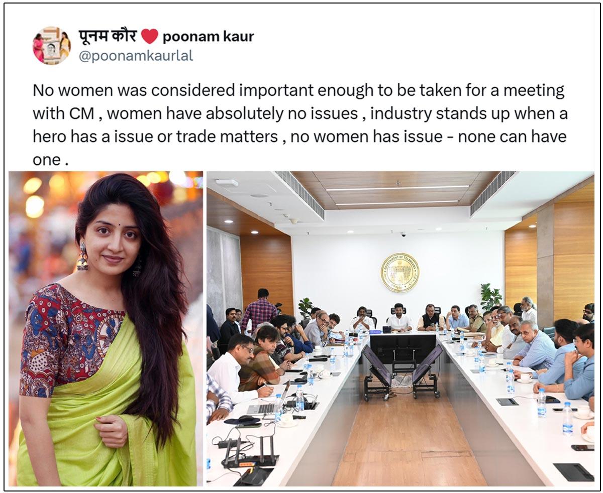 Poonam Kaur Questions Tollywood - TS Government For Ignoring Women
