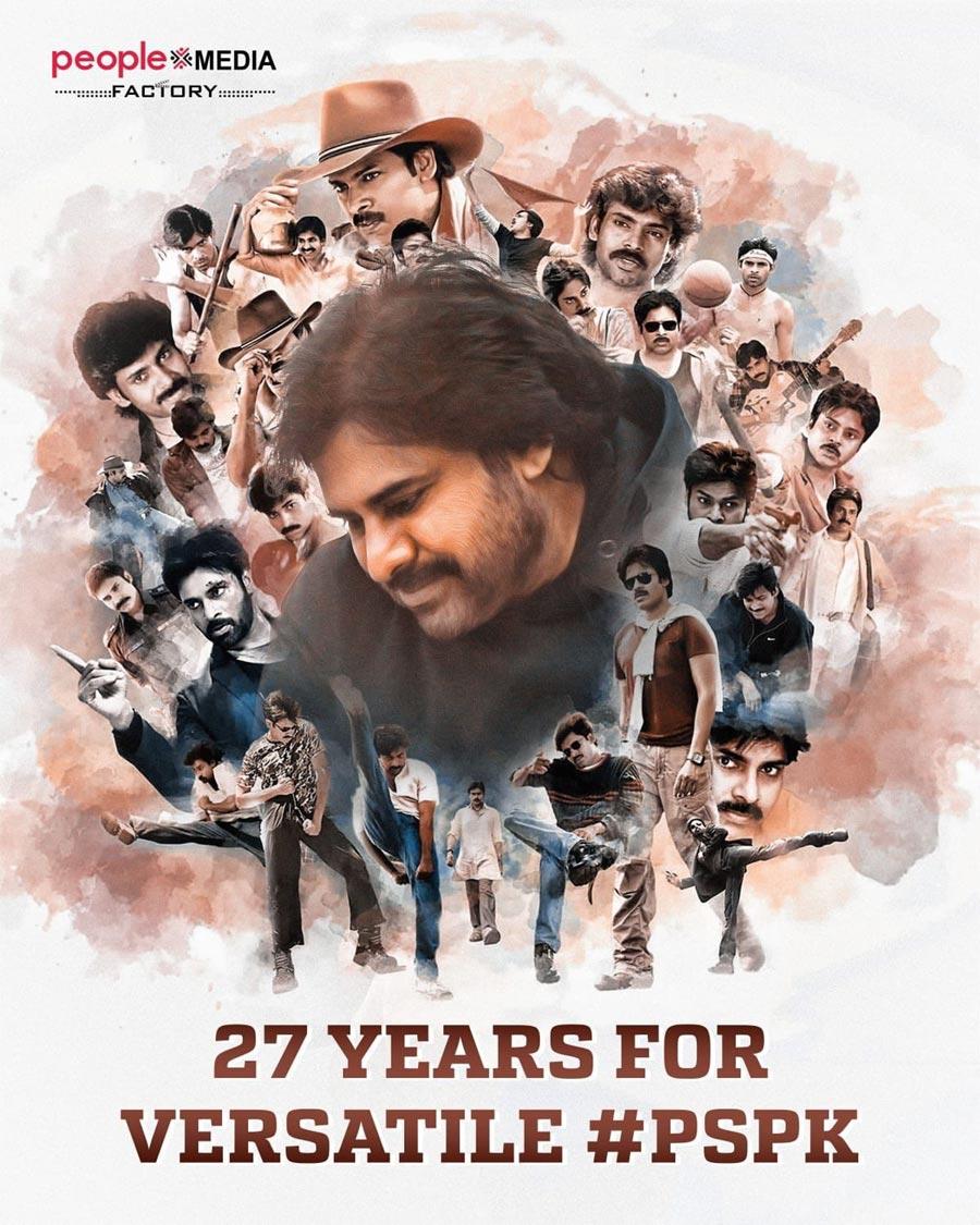 Pawan Kalyan completes 27 glittering years