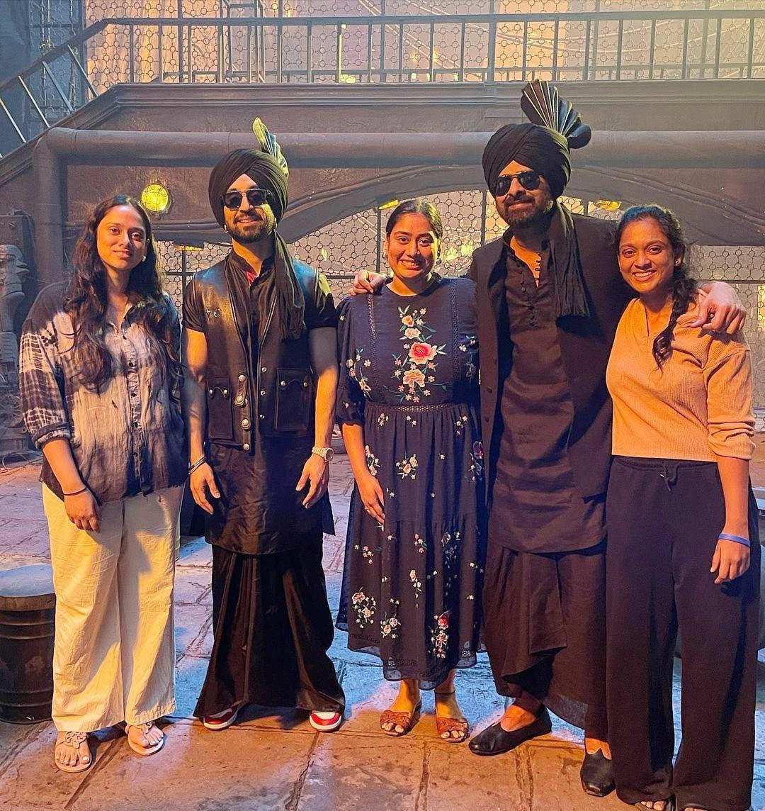 Prabhas Cousins Met Punjabi Star Singer Diljit Dosanjh