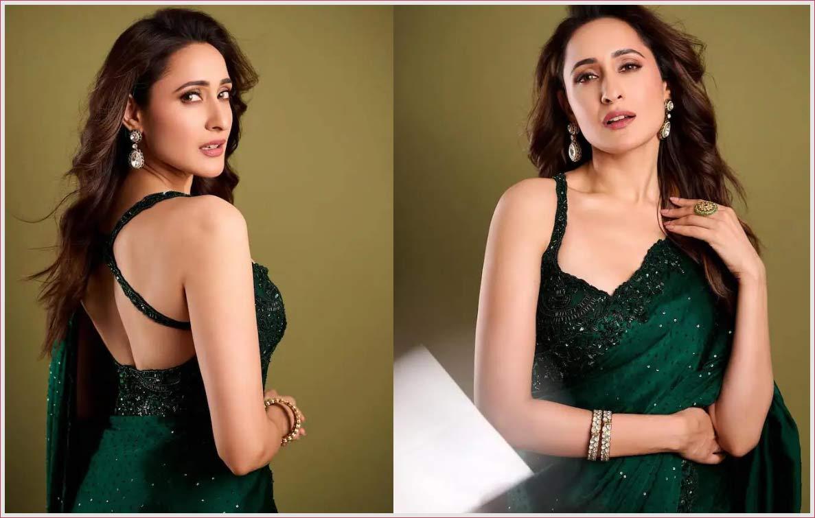 Pragya Jaiswal Stuns In Strappy Back Blouse