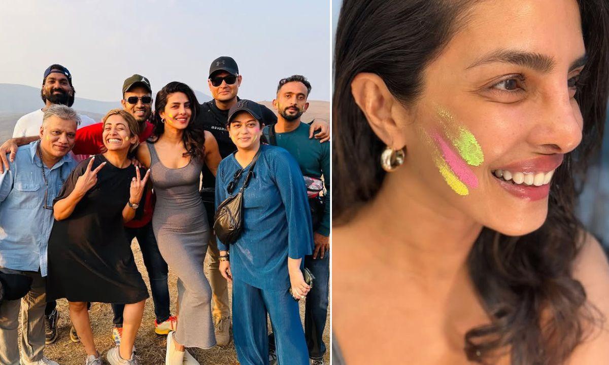 Priyanka Chopra celebrates Holi on SSMB29 sets