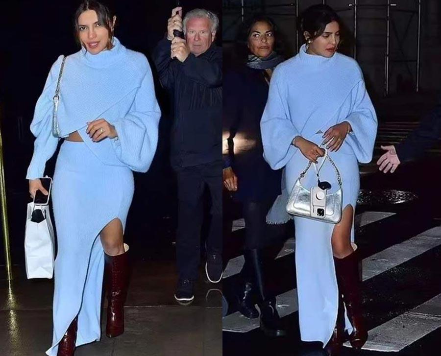 Priyanka Chopra Seduces In Stylish Sweater
