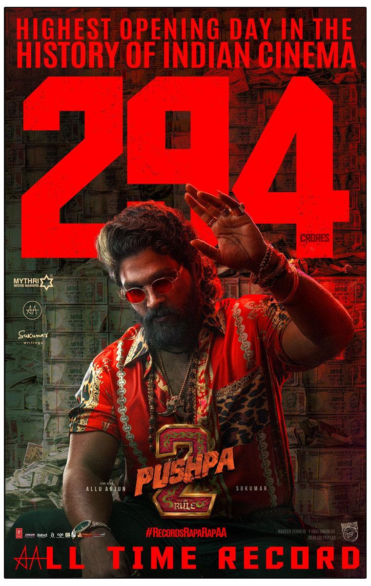 Pushpa 2 The Rule Shatters Box Office Records With A 294 Cr Worldwide Collections