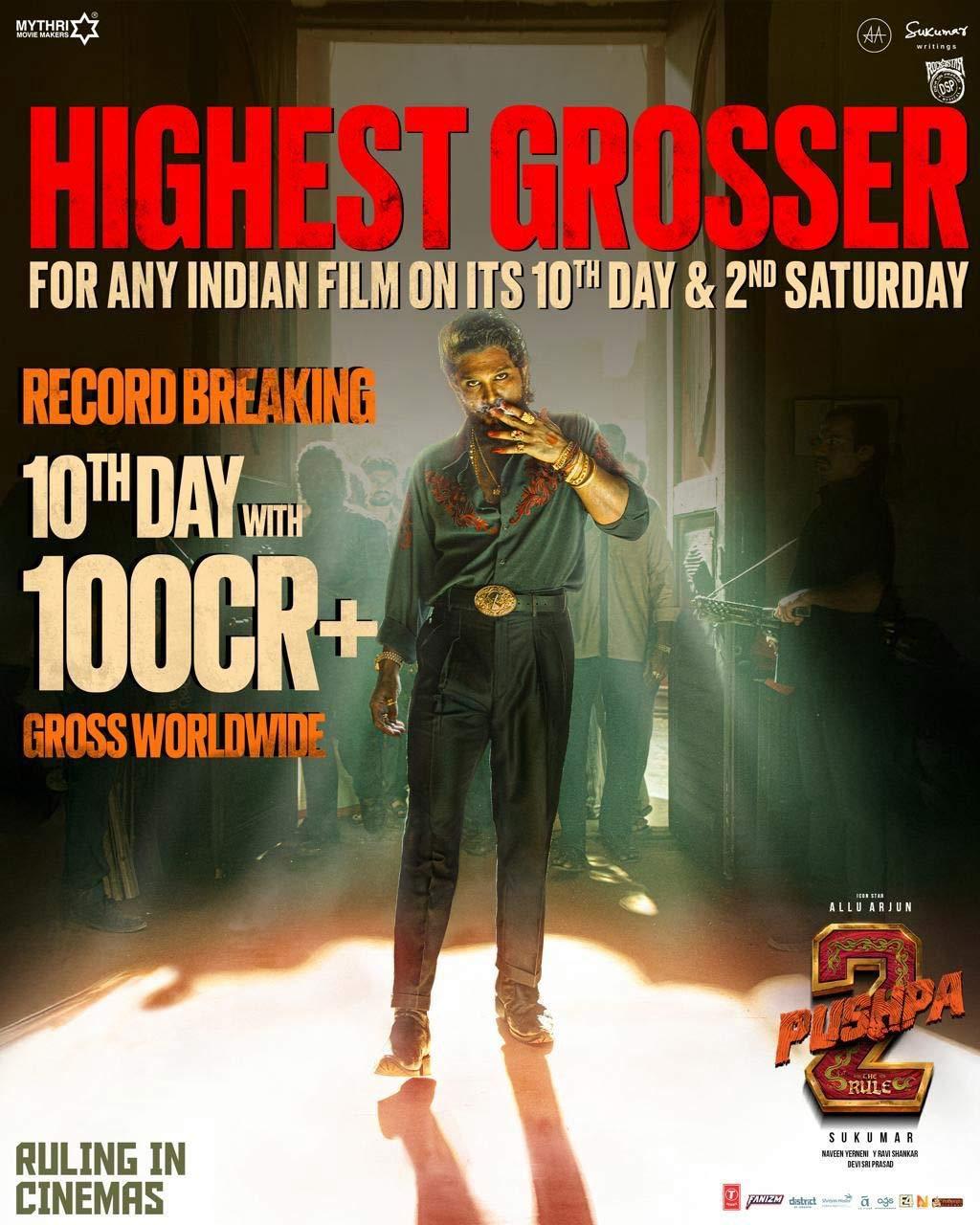 Pushpa The Rule Hindi version breaks another record