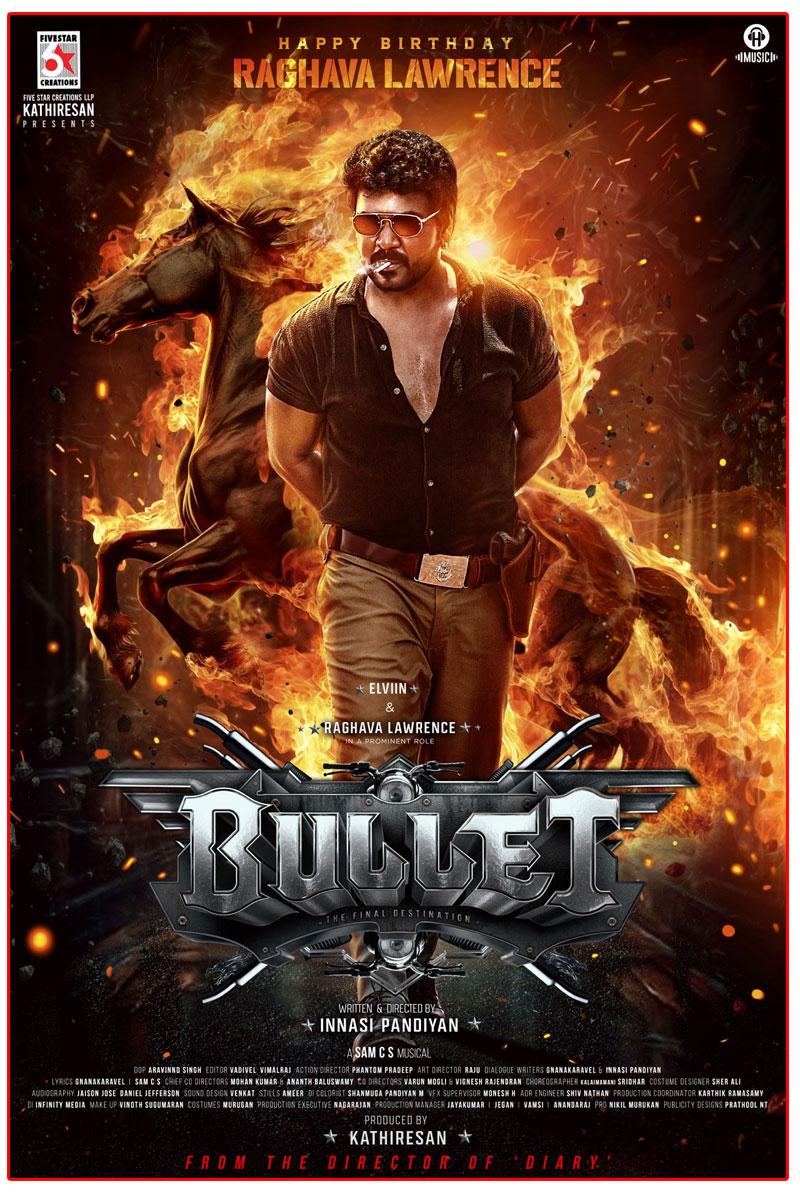 Raghava Lawrence First Look From Bullet Released