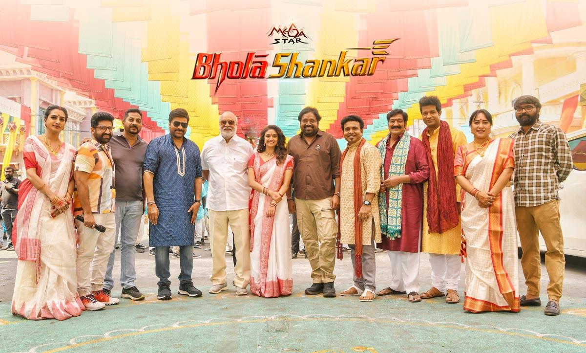 Raghavendra Rao Visited Bholaa Shankar Set