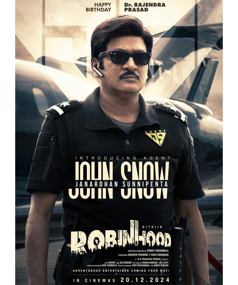 Rajendra Prasad as Agent John Snow in Robinhood