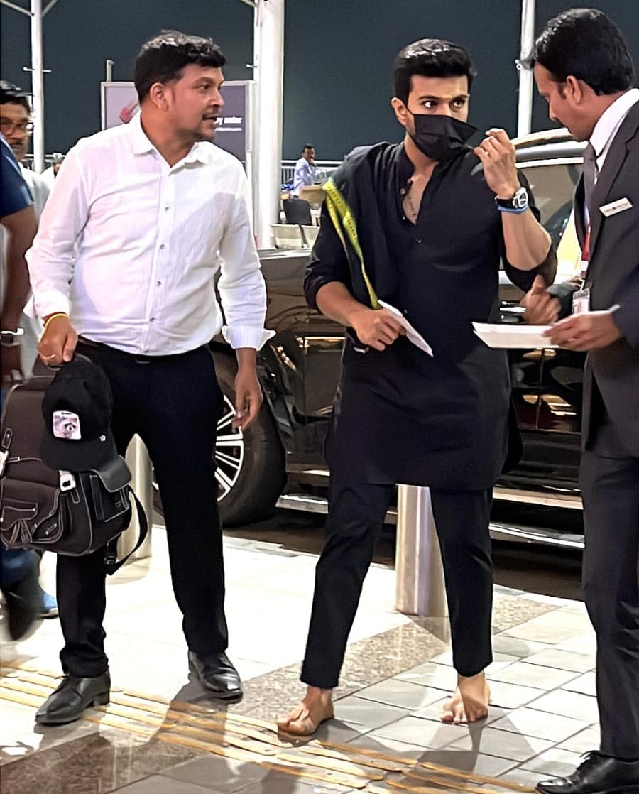 Ram Charan flies to US for Oscars