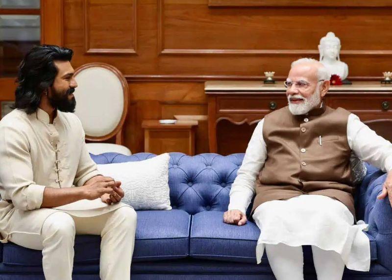 Ram Charan startling revelations about PM Modi and Peddi