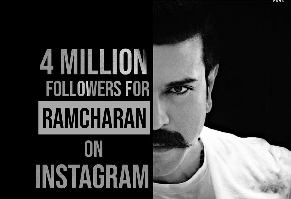 Ram Charan hits 4 million on Instagram
