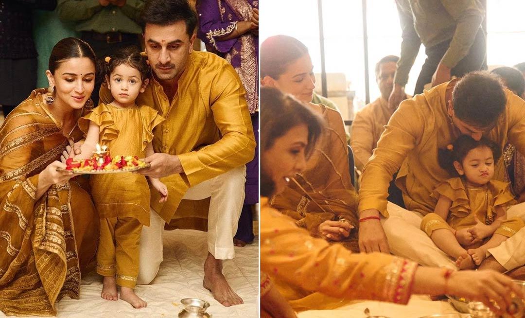 Ranbir Kapoor - Alia Bhatt - and Raha Celebrate Diwali 2024
