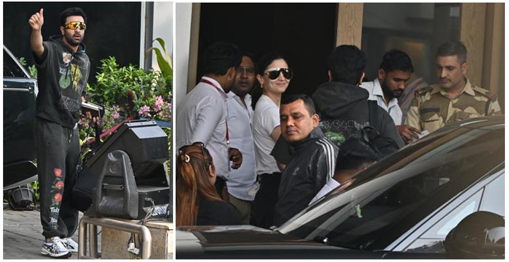 Ranbir Kapoor And Alia Bhatt Enroute Vacation