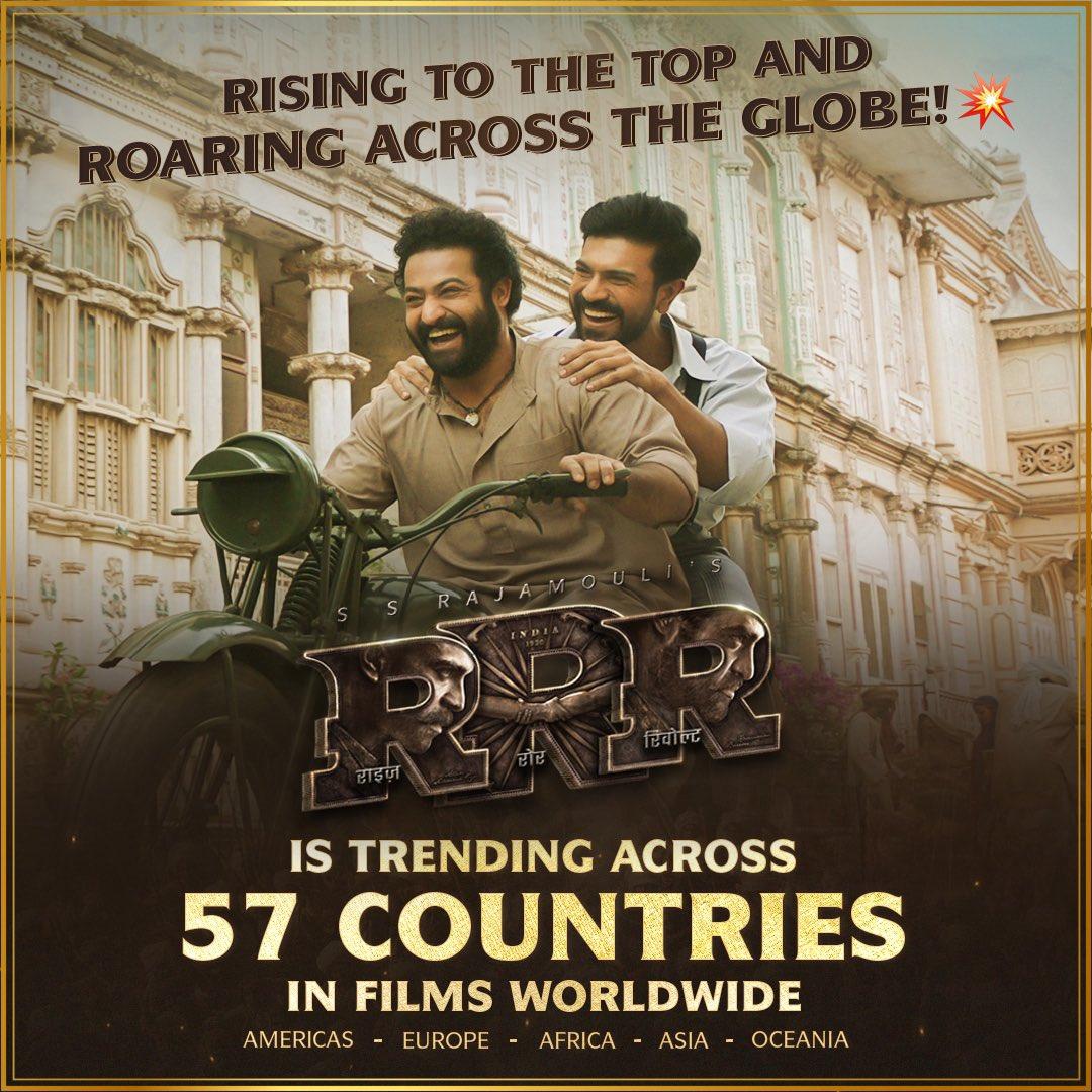RRR trending across the globe