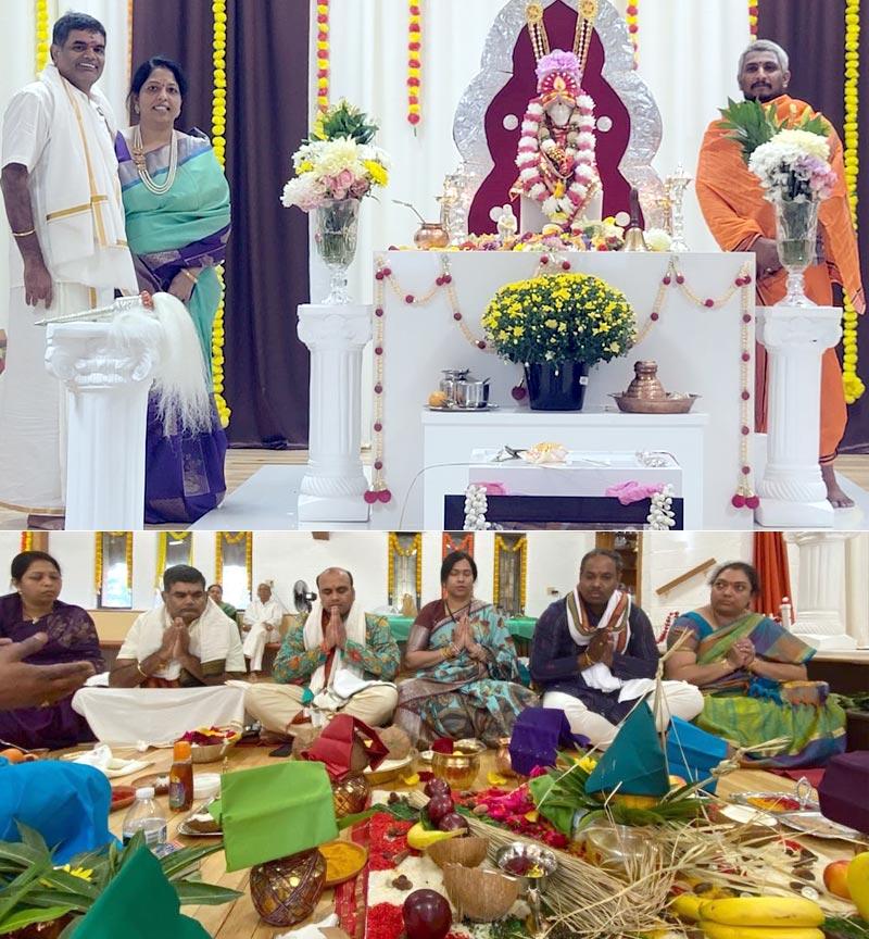 Sai Baba Vigraha Pratishta in Saginaw, MI USA
