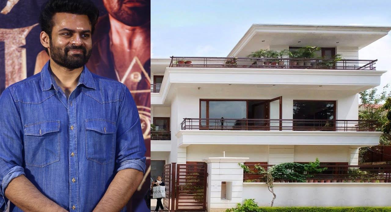 Girl hulchul in front of Sai Dharam Tej's house