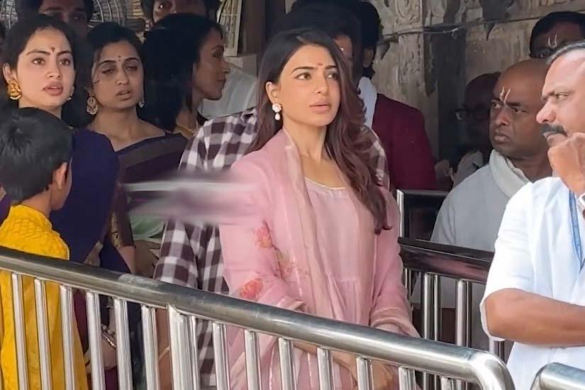 Samantha and Raj Nidimoru in spiritual sojourn