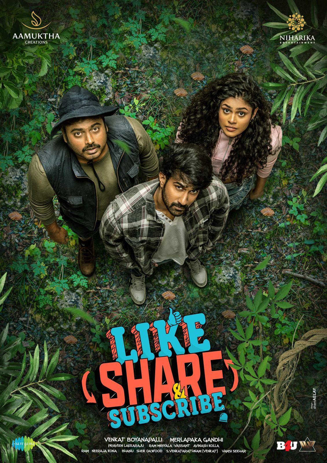 Santosh Sobhan's next titled Like Share & Subscribe, first look out