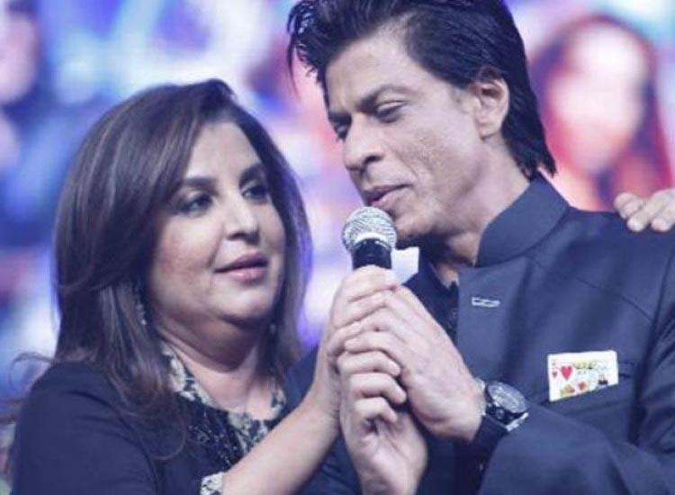 Shah Rukh, and Farah Khan in a song shoot