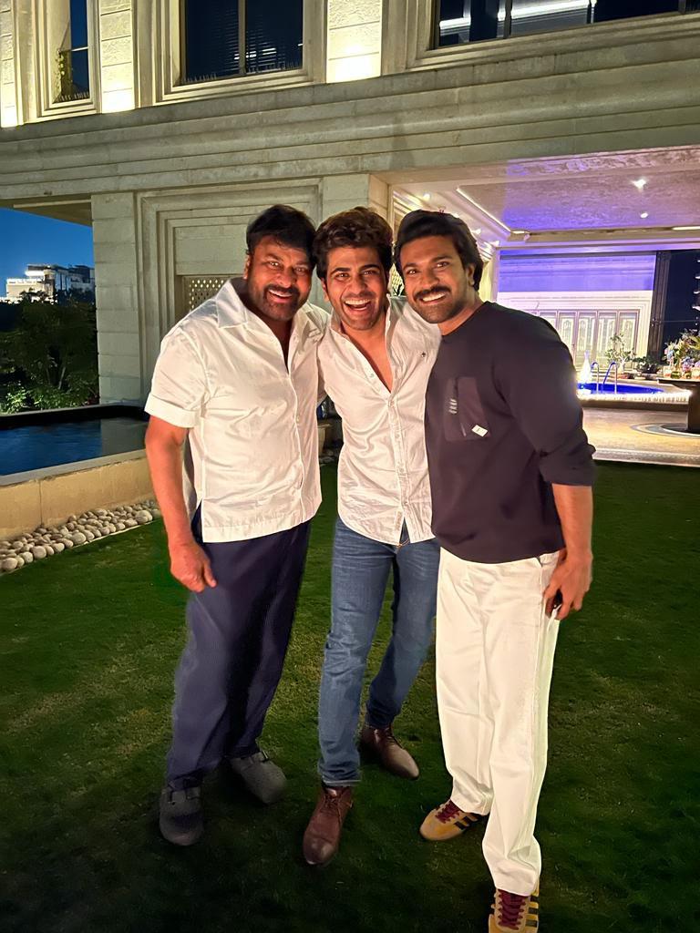 Sharwanand welcomes the new year with Chiranjeevi, Ram Charan