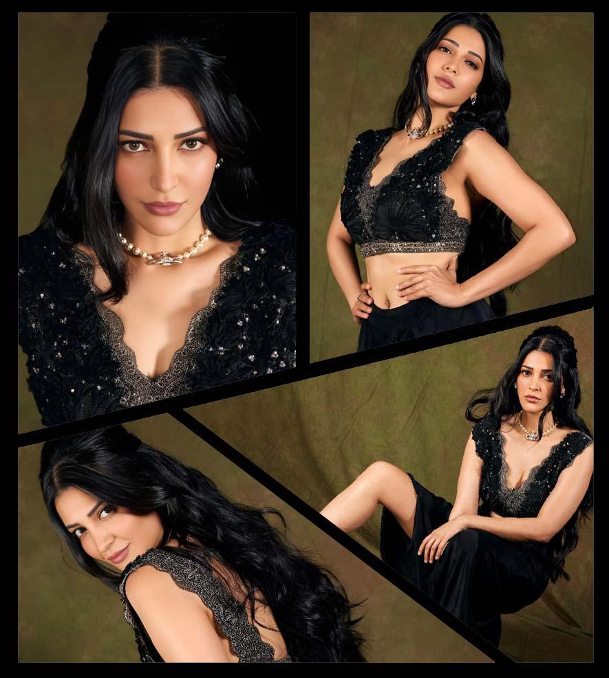 Shruti Haasan looks stunning in black
