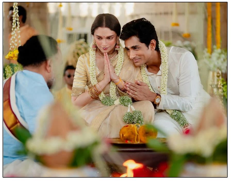 Siddharth, Aditi Rao Hydari Enters Wedlock