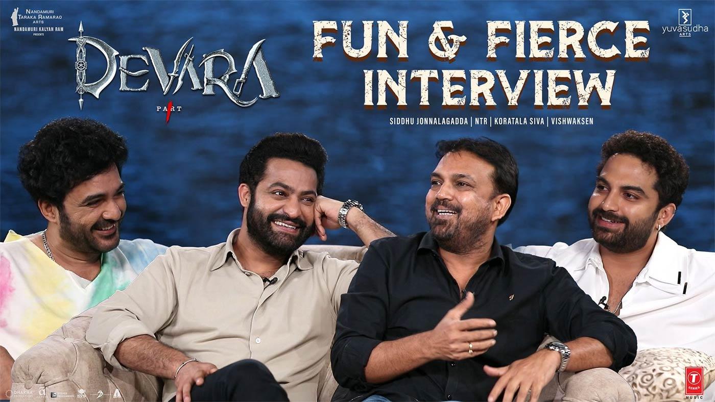 Siddhu, Vishwaksen talk with NTR drives all crazy about Devara