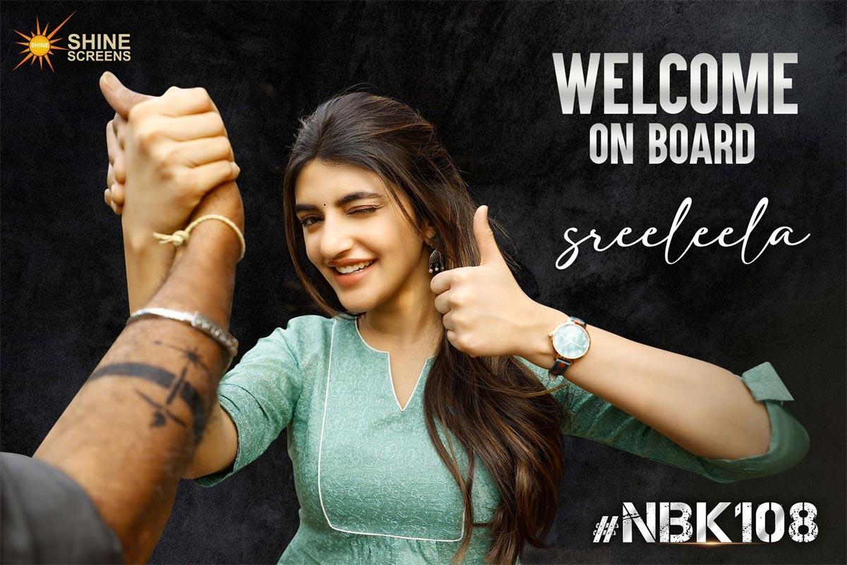Sreeleela Joins The Shoot of NBK 108