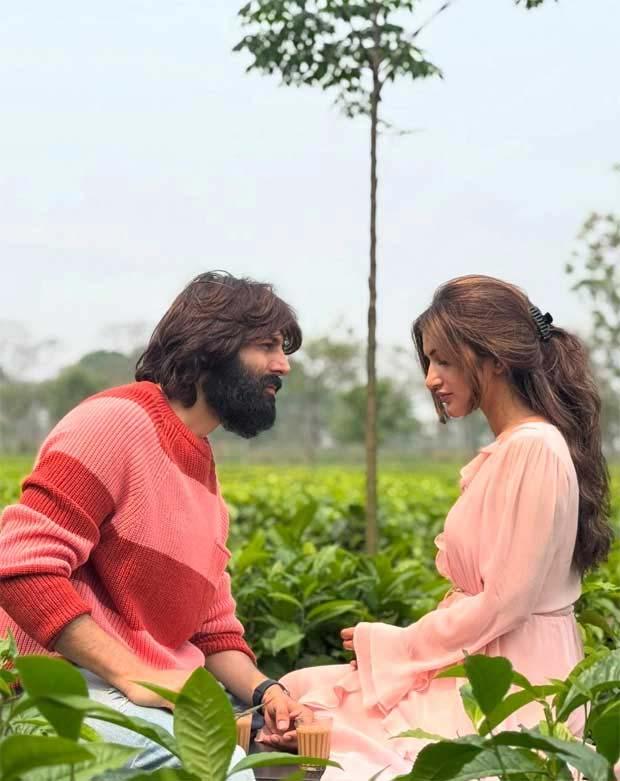 Kartik Aaryan-Sreeleela romantic vibes in the tea garden