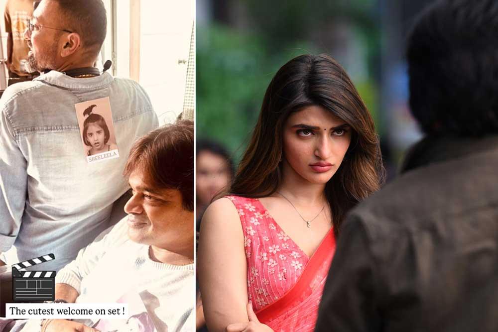 Sreeleela enters Ustaad Bhagat Singh sets with a surprise