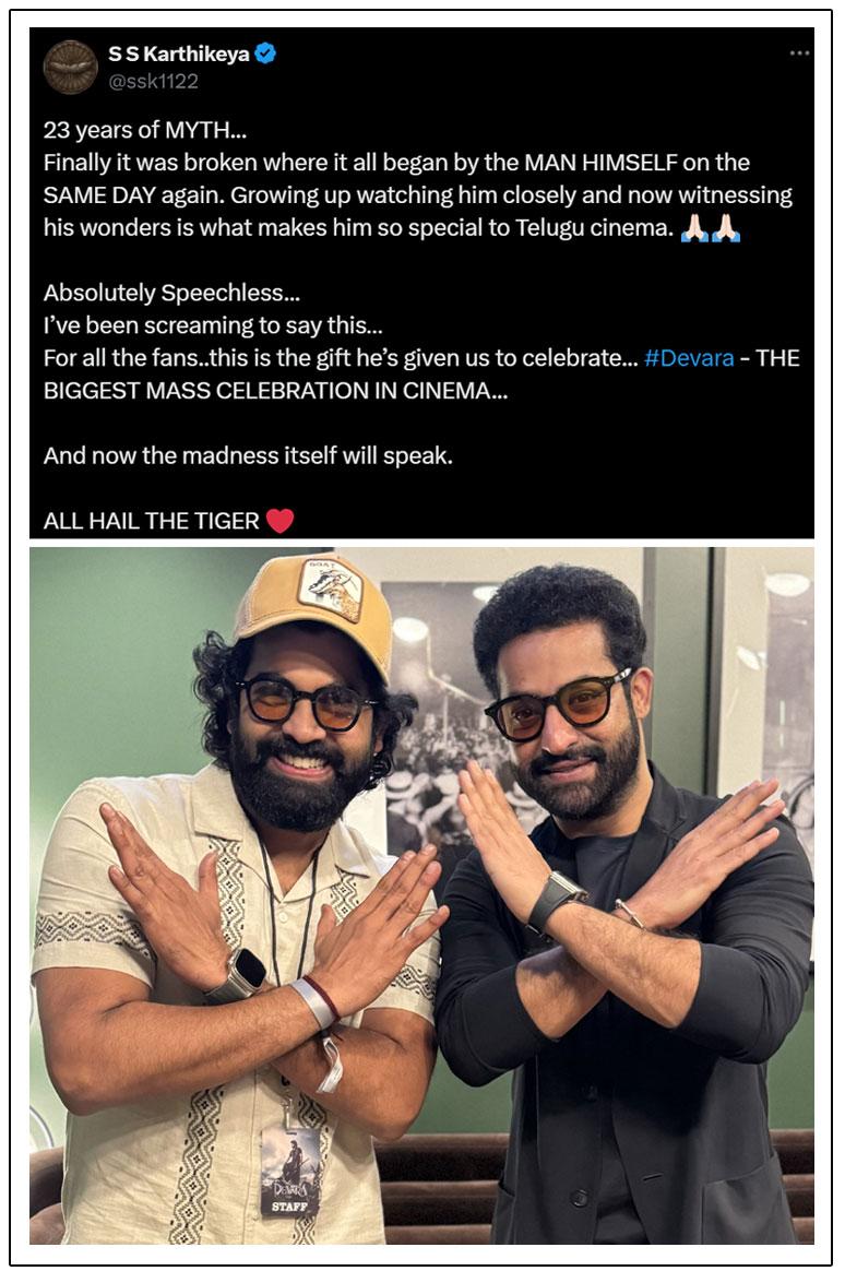 SS Karthikeya Claims NTR Will Break Rajamouli Curse With Devara