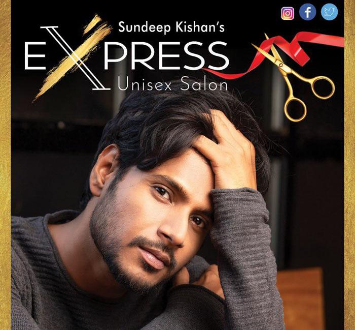 Sundeep Kishan's salon for a grand launch