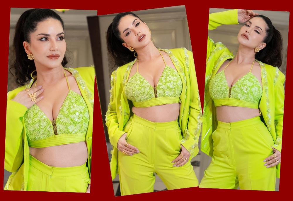 Sunny Leone sparkles in green