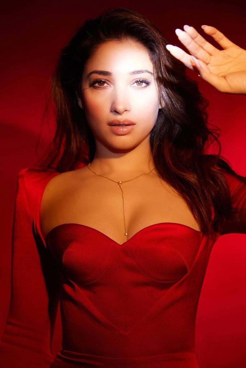 Tamannaah Looks Ravishing In Red