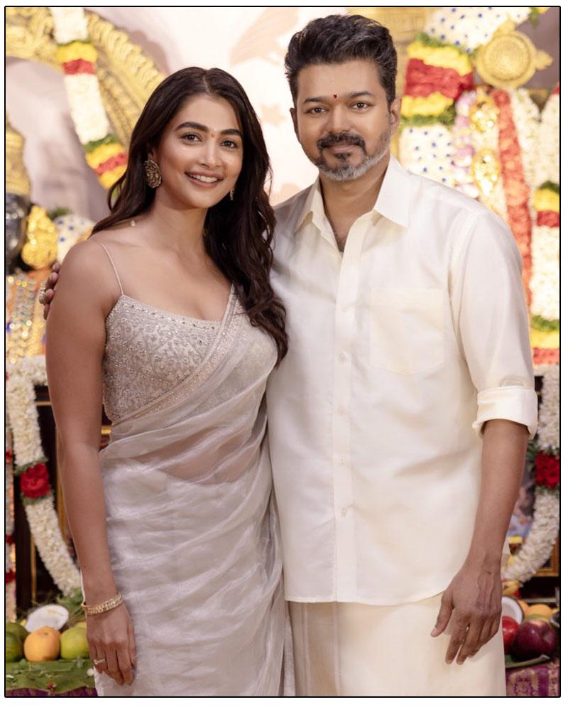 Vijay And Pooja Hegde Resume Shooting For Thalapathy 69